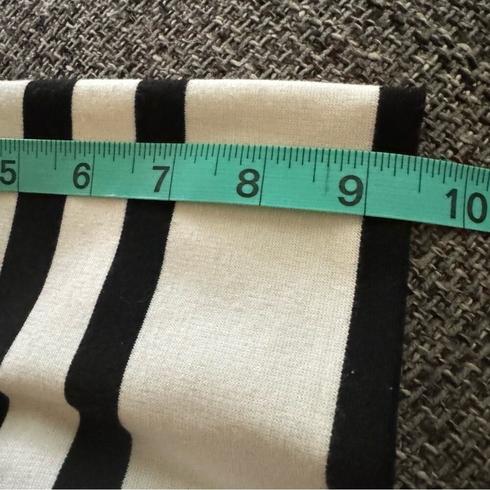 WHITE HOUSE BLACK MARKET ecru & black stripe shift dress size 4 Easter Sunday - Picture 13 of 13